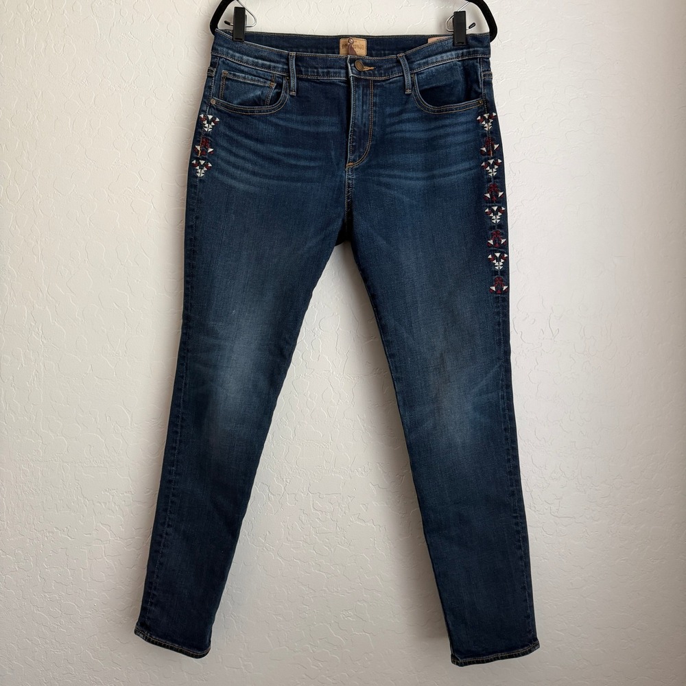 Driftwood‎ Women's Marilyn Aztec Embroidered Jeans Denim Sz 31